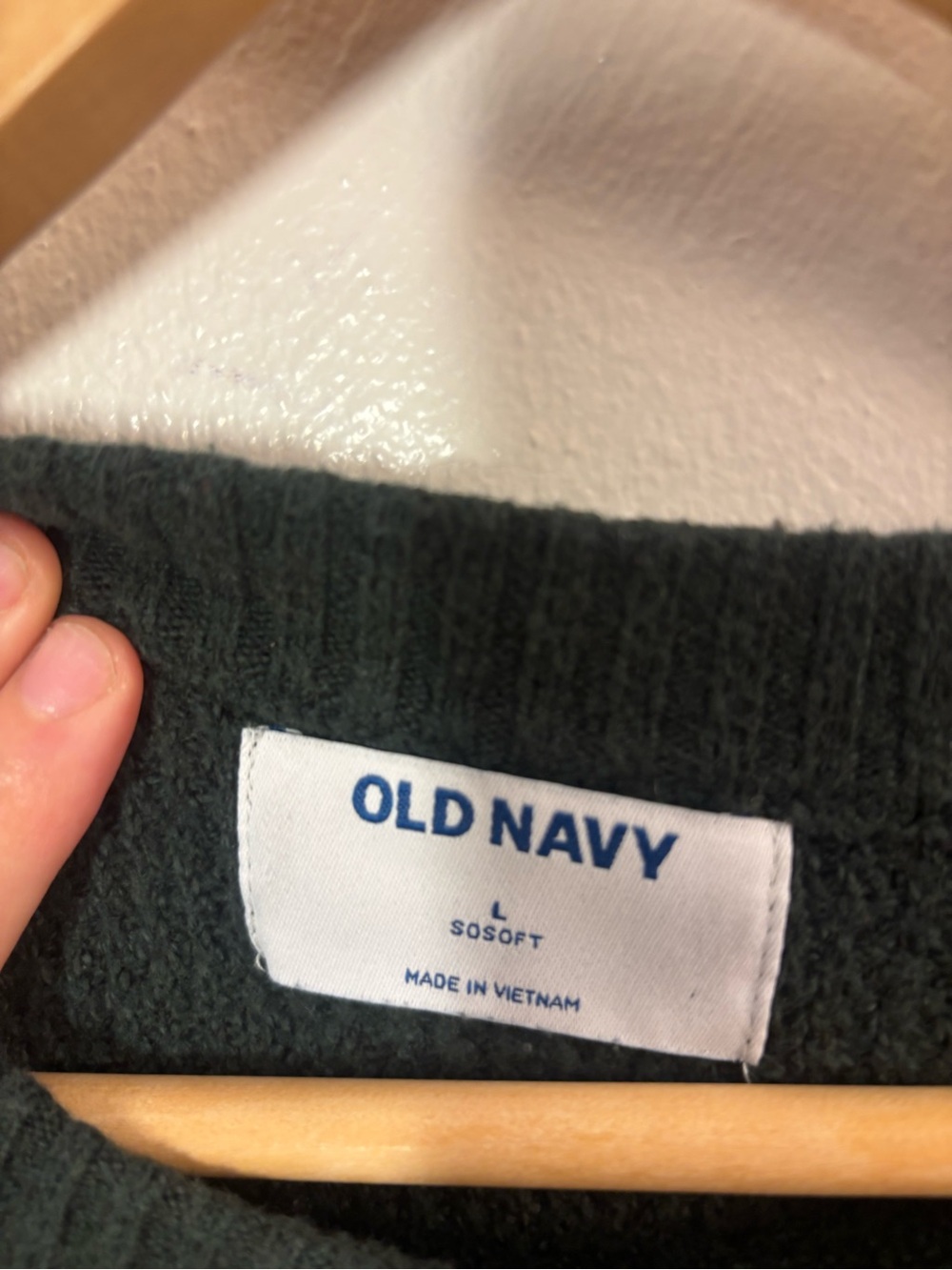 Old Navy Forest Green Crew Neck Sweater Size Large - Picture 3 of 6